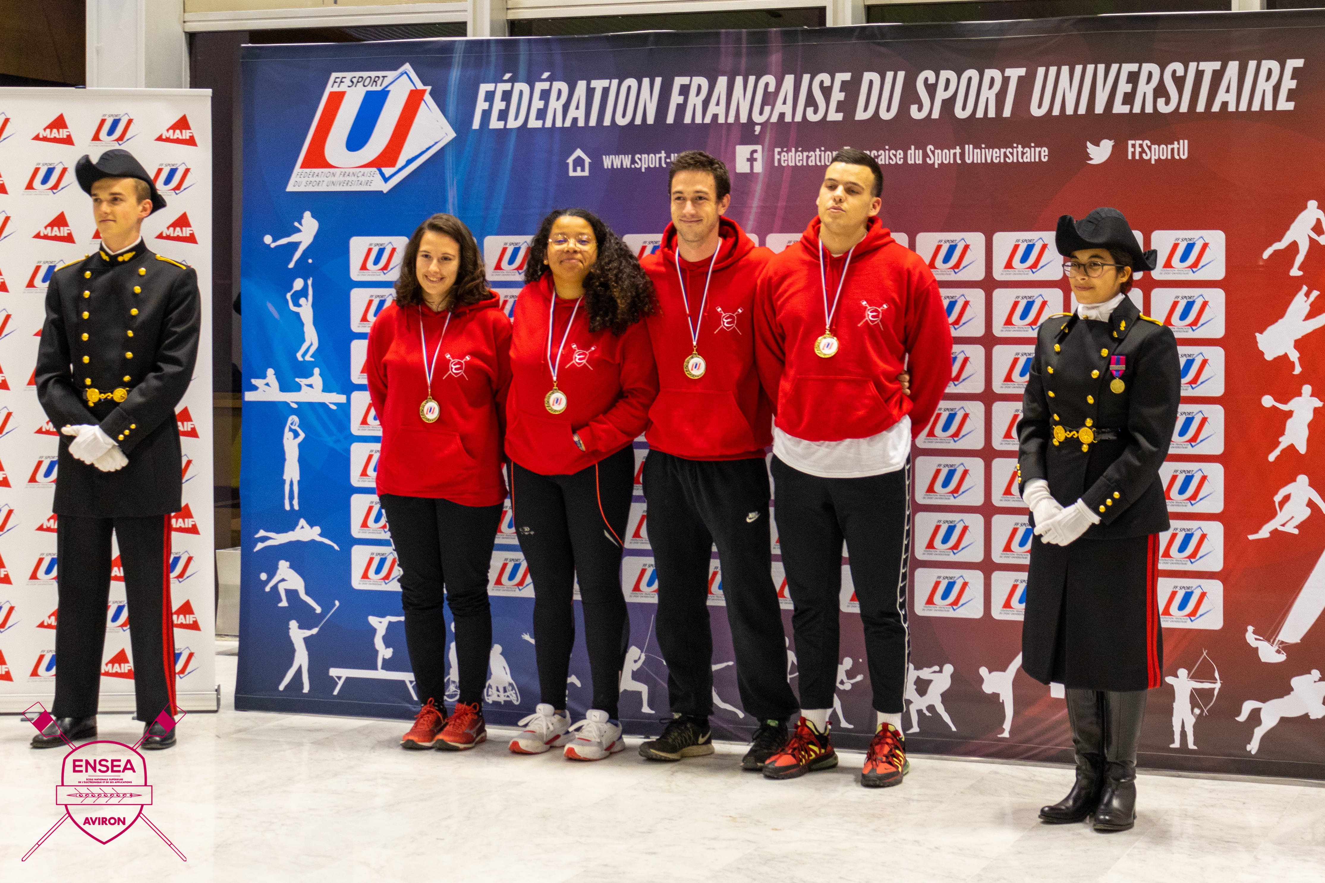 ENSEAviron compétition aviron ERGOMETRIX médaille d'or