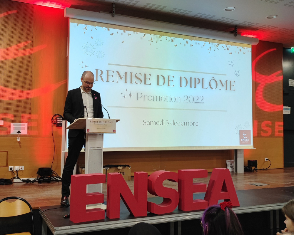 Ludovic Danjean prononçant son discours