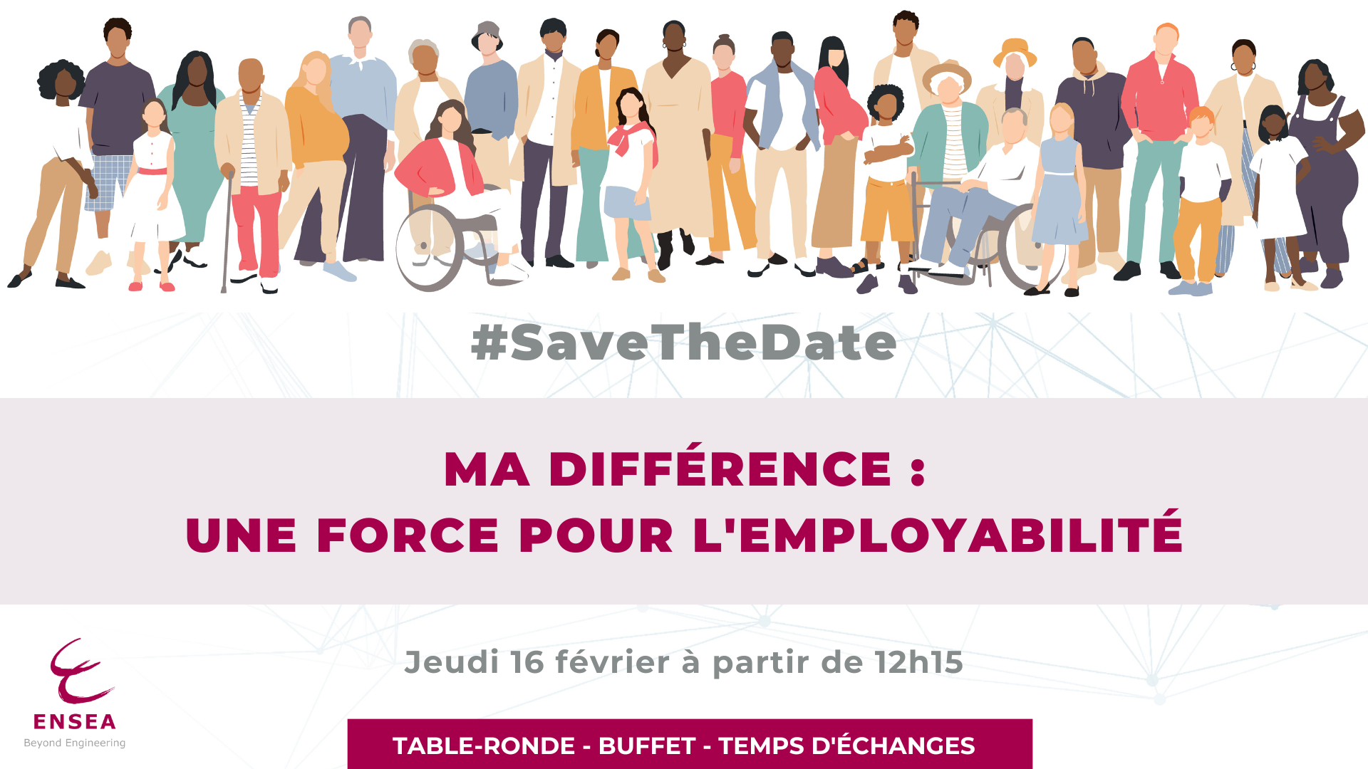 affiche événement inclusivité handicap ENSEA