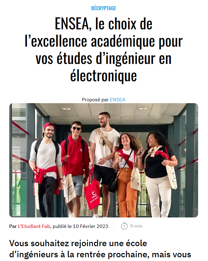 Article de l'Etudiant