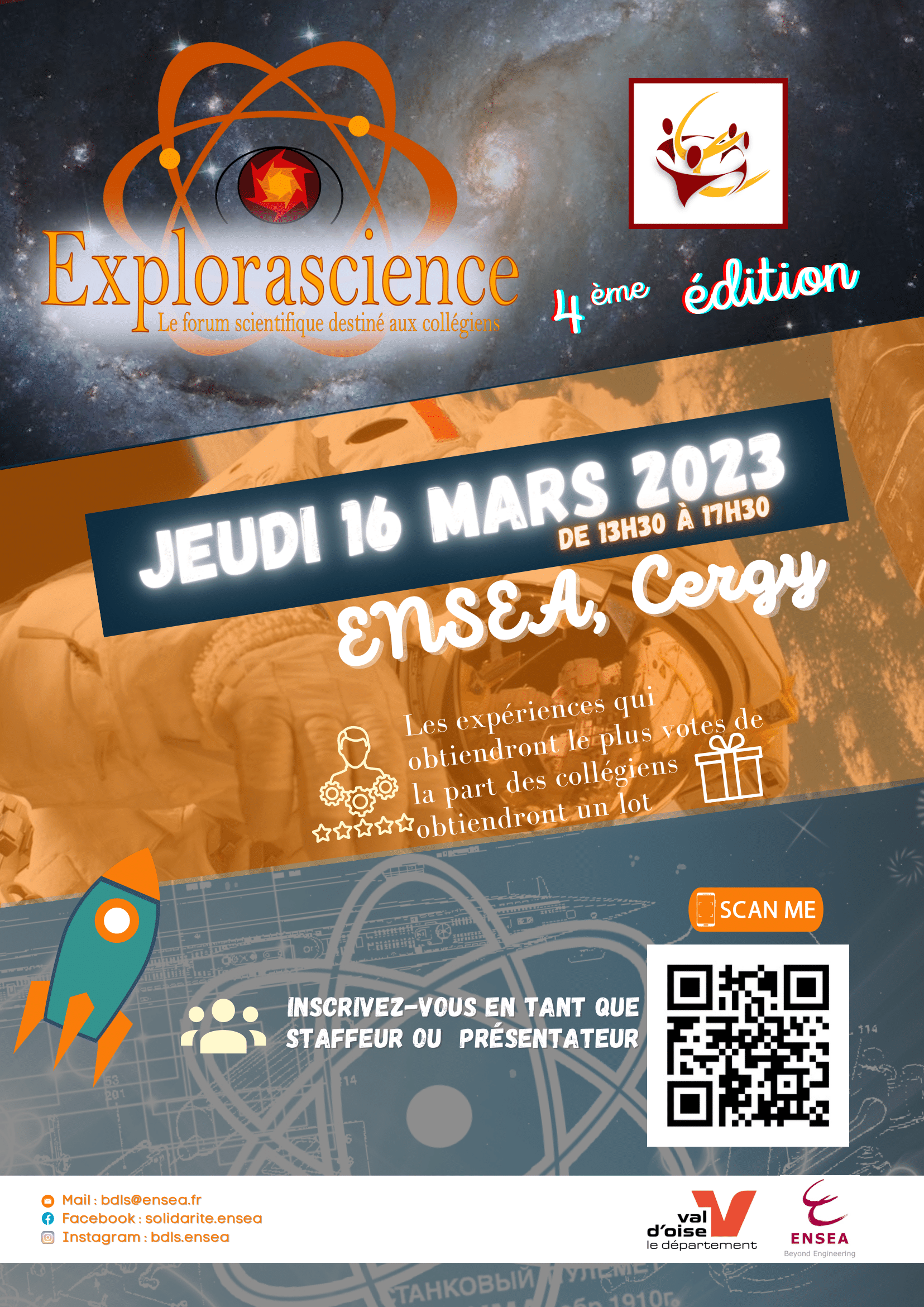 Explorascience 2023 à l'ENSEA, 4ème édition