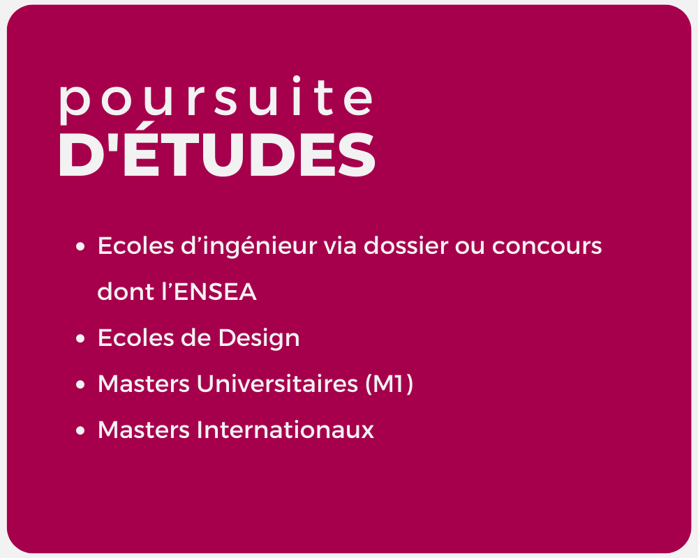 Poursuite d'études