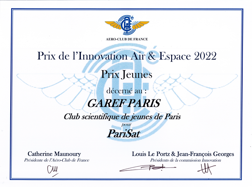 Prix de l'Innovation Air & Espace 2022 